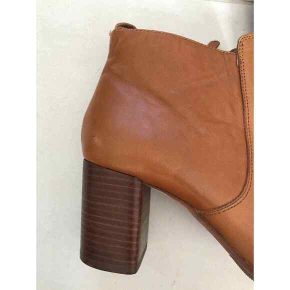 Talbots Leather Side Zip Ankle Booties Boots - Picture 3 of 12